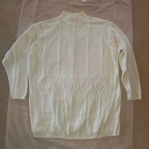 Elisabeth pullover sweater, size 3, cream color
